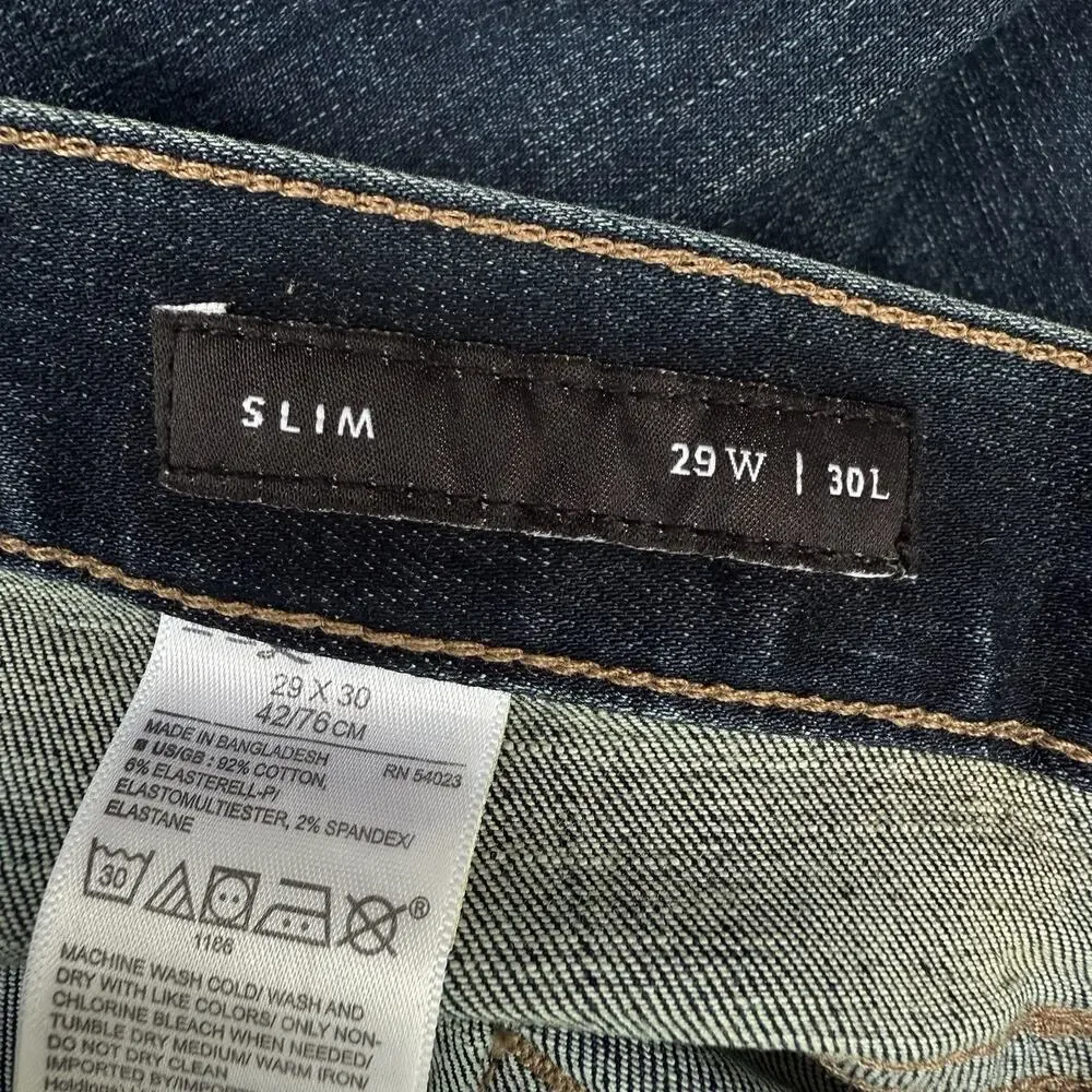 Banana Republic Jeans Men's 29 X 30 Rapid Movement RMD‎ Slim Fit Dark Wash EUC